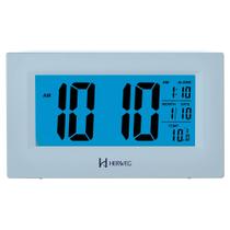 Despertador Digital Quartzo Herweg 2972 070 Prata Metálico