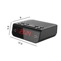 Despertador Digital: Rádio FM - Controle de Volume Ajustável - Rádio Relógio LELONG