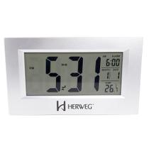 Despertador Digital Sensor Led Temperatura Herweg 2972-70 Despertador Digital Sensor Led Temperatura Herweg 2972-70
