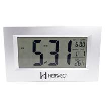 Despertador Digital Sensor Led Temperatura Herweg 2972-70 Despertador Digital Sensor Led Temperatura Herweg 2972-70