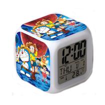Despertador Doraemonss Anime Digital LED com temperatura