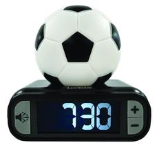 Despertador LexiBook Soccer Ball com luz noturna Snooze Black