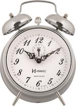 Despertador Mecânico Cromado Herweg 2380 Despertador Mecânico Cromado Herweg 2380