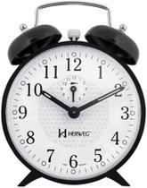 Despertador Mecanico Metal Preto