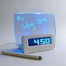 Despertador Multifuncional Led Luminosa Mensagem/Highstar