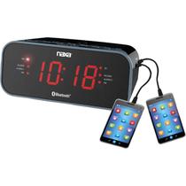 Despertador Naxa Electronics NRC-182 Dual Radio 2 USB Preto