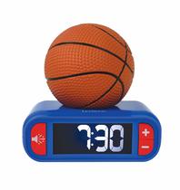 Despertador noturno LexiBook Basketball com som azul/laranja
