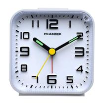 Despertador Peakeep 3D Numbers No Tick-Tock Analog Travel