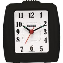 Despertador Quartz Ambiente Ref: 1600-034 Preto Retangular Despertador Quartz Ambiente Ref: 1600-034 Preto Retangular