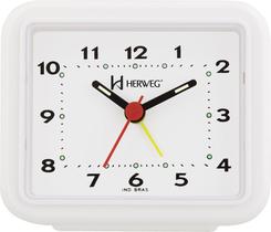 Despertador Quartz Branco Herweg 2612