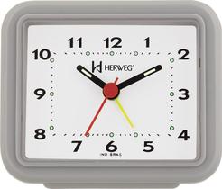 Despertador Quartz Cinza Herweg 2612