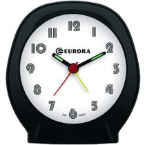 Despertador Quartz Eurora Ref: 2696-034 Preto Redondo