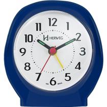 Despertador Quartz Herweg Ref: 2634-011 Azul Escuro Despertador Quartz Herweg Ref: 2634-011 Azul Escuro