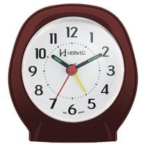 Despertador Quartz Herweg Ref: 2634-304 Marrom Despertador Quartz Herweg Ref: 2634-304 Marrom