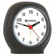 Despertador Quartz Preto Eurora 2696