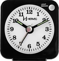 Despertador Quartz Preto Herweg 2510