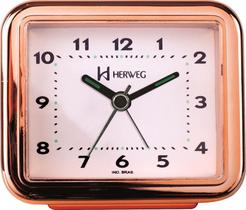 Despertador Quartz Rose Metalizado 2642
