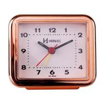Despertador Quartz Rose Metalizado 2642 - Herweg