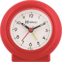 Despertador Quartz Vermelho Herweg 2611