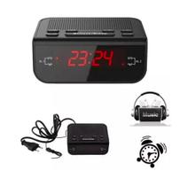 Despertador Rádio Digital Alarme Duplo Garantia E