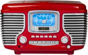 Despertador Rádio Leitor de CD Crosley CR612B-RE Corsair Red