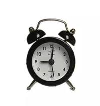 Despertador redondo relógio leve portátil Retrô 5,5cm - Filó Modas