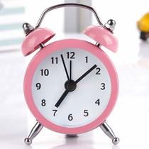 Despertador redondo relógio portátil Retrô tamanho de 5,5cm cada e decoração