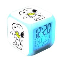 Despertador Snoopys Square LED Digital com despertador de 8 cm