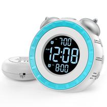 Despertador Succe Loud Dual com agitador de cama para pessoas que dormem pesado