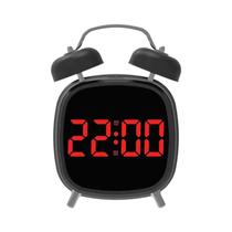 Despertador Super Alto Com Controle De Voz E Campainha Dupla Para Dorminhocos Profundos, Modo