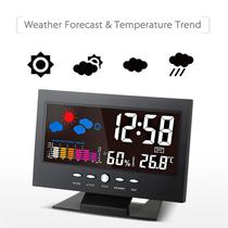 Despertador, termômetro, higrômetro, LCD digital com luz de fundo - Generic