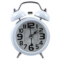 Despertador Vintage Branco: design elegante e alarme potente para acordar até quem tem um sono profundo