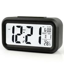 Despertadores crianças negras bateria operada digital deck despertador scd display backlight calendar s