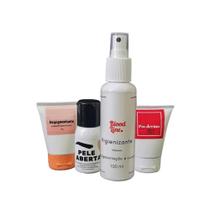 Despigmentante 30g + Pele Aberta Sobrancelhas 30g + Higienizante 100ml + Pós Dermo 30g