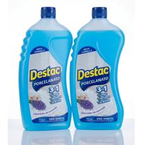 Destac Kit 2 Limpa Piso Porcelanato Cerâmica 750ml Uso Direto Destac Kit 2 Limpa Piso Porcelanato Cerâmica 750ml Uso Direto