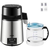Destilador de água VEVOR 304 em aço inoxidável 4L/h com acessórios Destilador de água VEVOR 304 em aço inoxidável 4L/h com acessórios