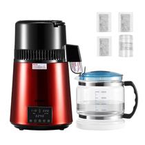 Destilador de água VEVOR 4L 1750W com pote de vidro em aço inoxidável