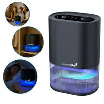Desumidificador Antimofo Secar Ar Elétrico 2000ml Led Lâmpada Ambiente 7 Cores Preto Importway