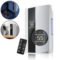 Desumidificador De Ar 2000ml Elétrico Portátil Silencioso Visor Led Bivolt Compacto Quartos Ambientes Com Controle Remoto