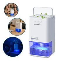 Desumidificador De Ar Ambiente Eletrico Antimofo 1400ml Portátil Importway Branco Desumidificador De Ar Ambiente Eletrico Antimofo 1400ml Portátil Importway Branco