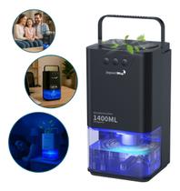 Desumidificador De Ar Ambiente Eletrico Antimofo 1400ml Portátil Importway Preto Desumidificador De Ar Ambiente Eletrico Antimofo 1400ml Portátil Importway Preto