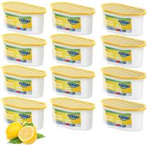 Desumidificador Ksend, pacote com 12, 300 ml, absorvedor de umidade, limão Desumidificador Ksend, pacote com 12, 300 ml, absorvedor de umidade, limão