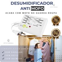 Desumidificador Silencioso Byemofo Proteção contra Mofo e Bolor para Alérgicos