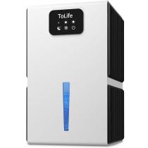 Desumidificador ToLife para quarto 2,8 L (95 onças) 950 ml branco