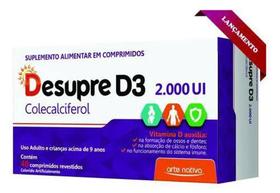 Desupre 2000ui vitamina d caixa com 40 comprimidos - ARTE NATIVA