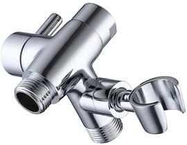 Desviador de braço de chuveiro G-Promise em metal sólido polido cromado