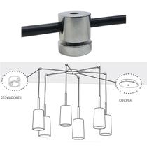 Desviador De Cabos Metal Cromado Para Pendente Lustre Luminaria Desviador De Cabos Metal Cromado Para Pendente Lustre Luminaria