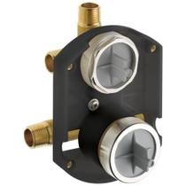 Desviador de chuveiro Rough Universal Inlets/Outlets Delta Champagne Desviador de chuveiro Rough Universal Inlets/Outlets Delta Champagne