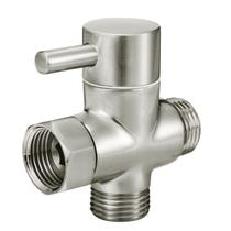 Desviador de chuveiro Sneatup Solid Brass de 3 vias G1/2 em níquel escovado Desviador de chuveiro Sneatup Solid Brass de 3 vias G1/2 em níquel escovado