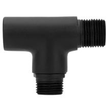 Desviador ''tê Preto/Black Para Chuveiro/Ducha Metal